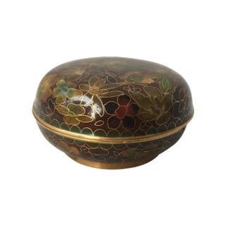 Cloisonne Lidded Dish For Sale