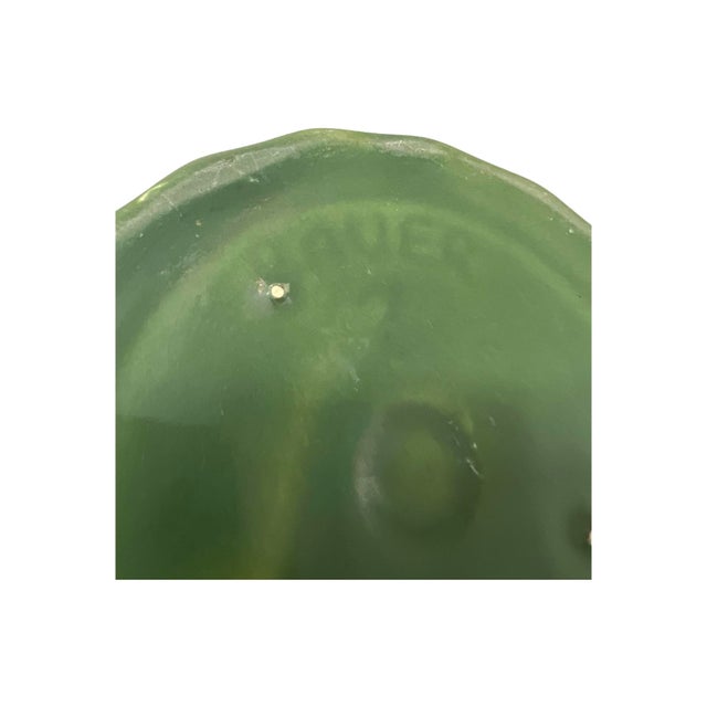 Vintage Mid Century Modern Ceramic Bauer Swirl Green Planter, 1950s Los Angeles For Sale - Image 10 of 10