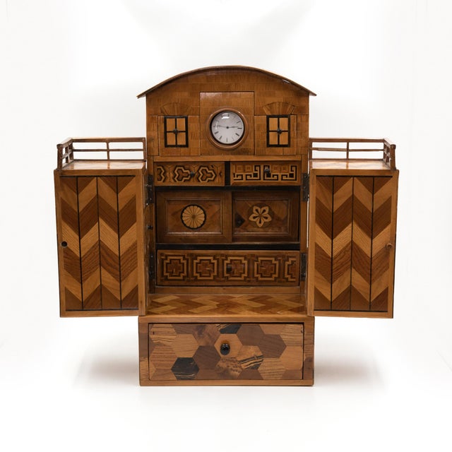 Early 20th Century Japanese Wood House/Men’s Dressing Box For Sale - Image 10 of 13