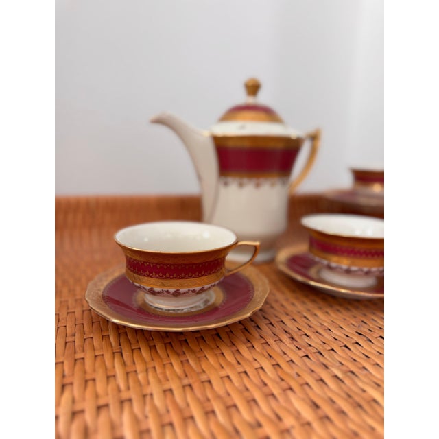 Elegant and timeless, this vintage Carlsbad Fine China “Gloria” tea set dates to the 1930s and was crafted in...