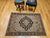 19th Century Persian Farahan Sarouk Rug, Hand-Knotted Wool, Floral Medallion Pattern, Ivory & Navy, 4x5 For Sale - Image 4 of 16