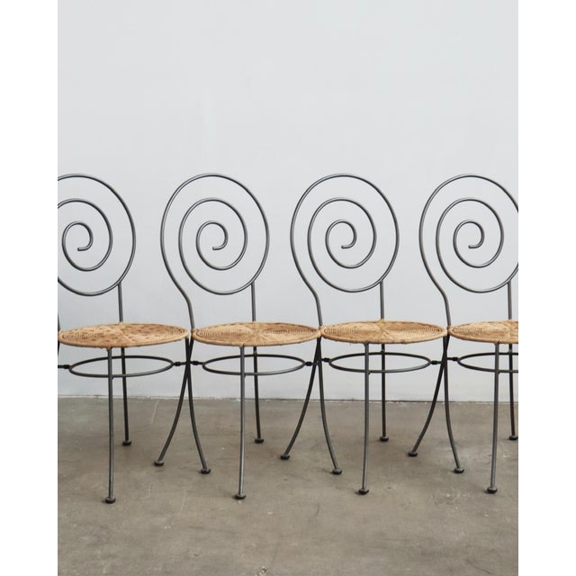 Italian 1990s Italian Sculptural Spiral Chairs, Set of Four For Sale - Image 3 of 6