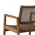 Mocha Faux Wicker & Teak Outdoor Dining Chair For Sale In Los Angeles - Image 6 of 7