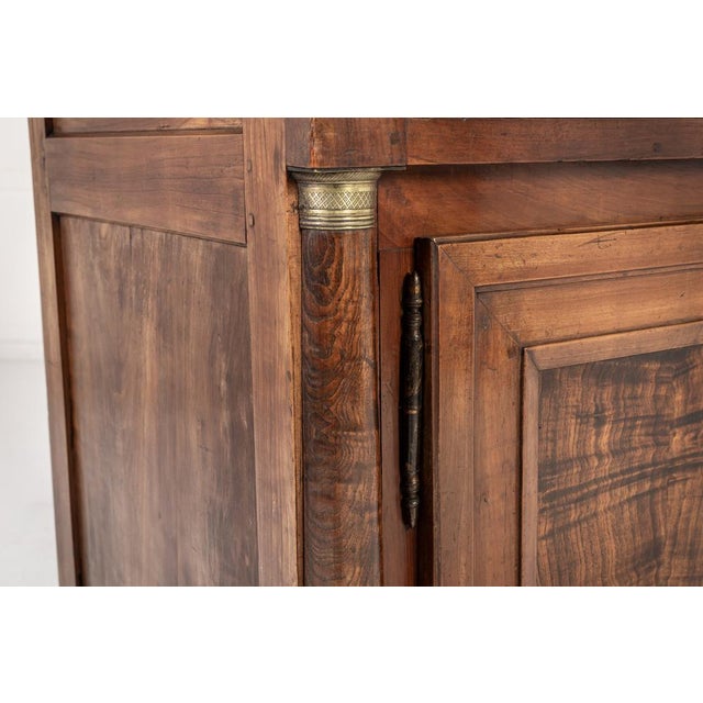Brown Antique French Credenza in Cherrywood and Burr Ash, 1700s For Sale - Image 8 of 12