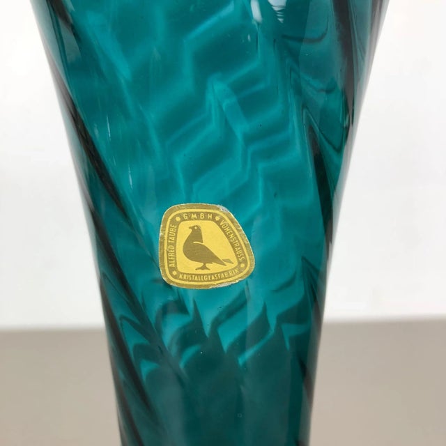 German Hand Blown Crystal Glass Vases from Alfred Taube, 1960s, Set of 3 For Sale - Image 13 of 16