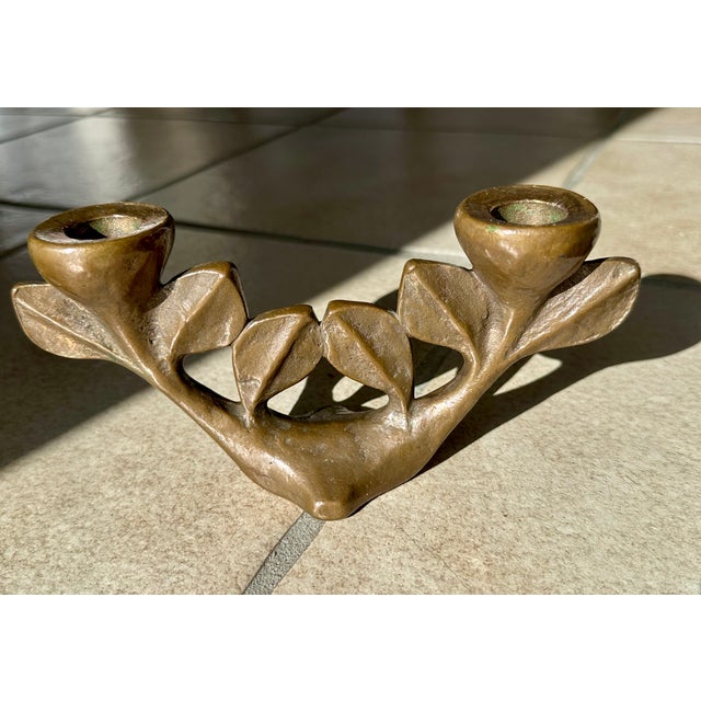 Bronze Art Candleholders from Michael Harjes, Germany, 1960s, Set of 2 For Sale - Image 14 of 18