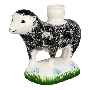 Vintage Ceramic Lamb Candlestick Holder Figurine Made in Portugal