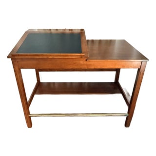 Hand-Crafted Standing Drafting Desk With Pull Out Sides For Sale