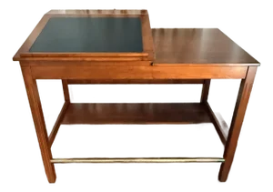 Hand-Crafted Standing Drafting Desk With Pull Out Sides