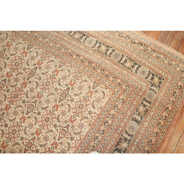Early 20th Century Zabihi Collection Antique Persian Tabriz Rug For Sale - Image 5 of 18
