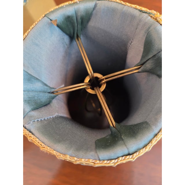 Textile Champagne Silk Chandelier Lamp Shades - Set of 6 For Sale - Image 7 of 11