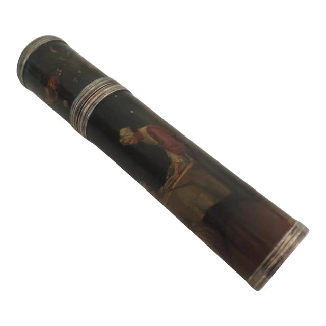 French 18th Century Billet Doux Love Letter Etui Case Vernis Martin For Sale