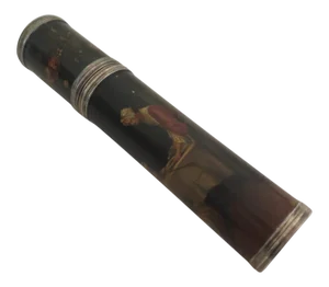 French 18th Century Billet Doux Love Letter Etui Case Vernis Martin