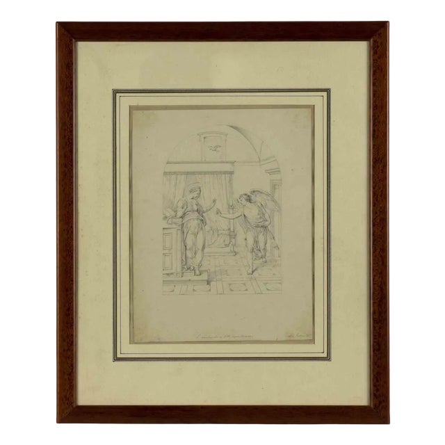 Giovanni Fontana, L'Annunziata in S. M., Original Drawing, 16th Century For Sale