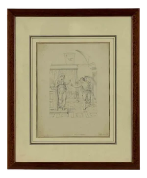Giovanni Fontana, L'Annunziata in S. M., Original Drawing, 16th Century