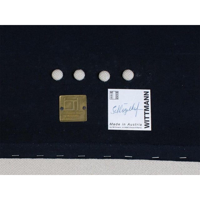 Armchair and Ottoman for Wittmann, 1980s, Set of 3 For Sale - Image 6 of 13