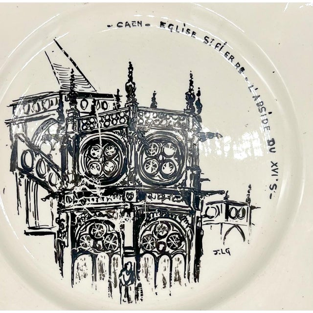 Early 20th Century Early 20th C. French “Le Folklore” Hand-Painted Sarreguemines Plates – Country French / Provincial For Sale - Image 5 of 9