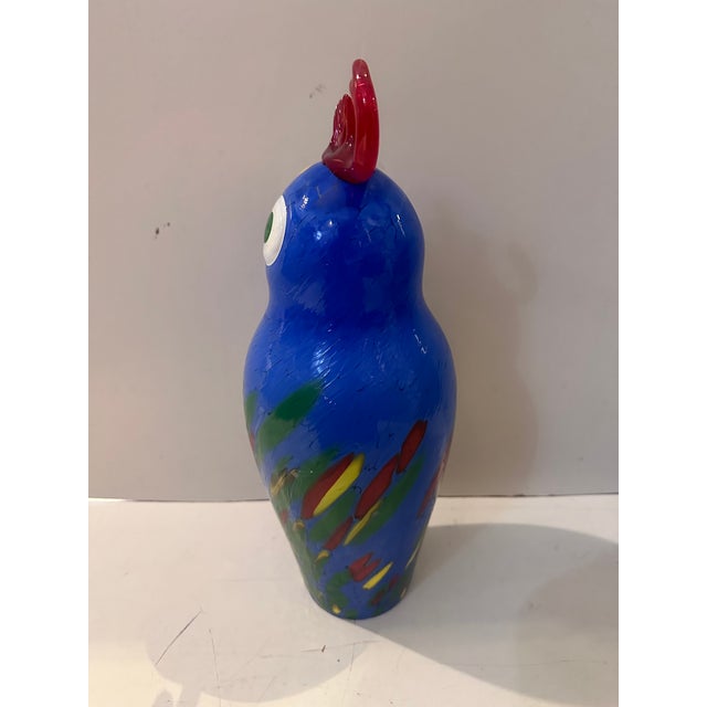 1990s Glass Sculpture of Abstract Chicken For Sale - Image 4 of 8