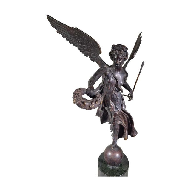 Bronze Sculpture Winged Victory of the Grand Tour Era, 1860s For Sale - Image 10 of 16