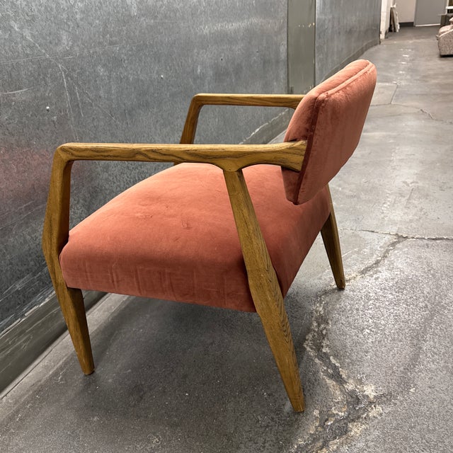Four Hands Tyler Armchair, Auburn Velvet For Sale - Image 11 of 12