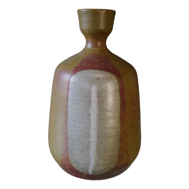 Japanese Ceramic Pottery Vase For Sale