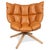 Set of Husk Lounge Chair and Ottoman in Cognac Leather from B&B Italia / C&B Italia For Sale - Image 12 of 17