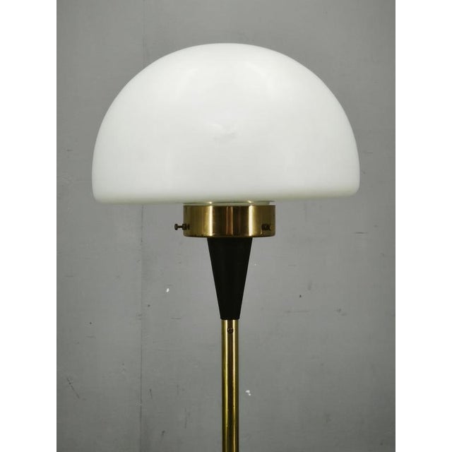 Space Age Brass and Opaline Glass Floor Lamp from Lidokov, 1960s For Sale - Image 12 of 14