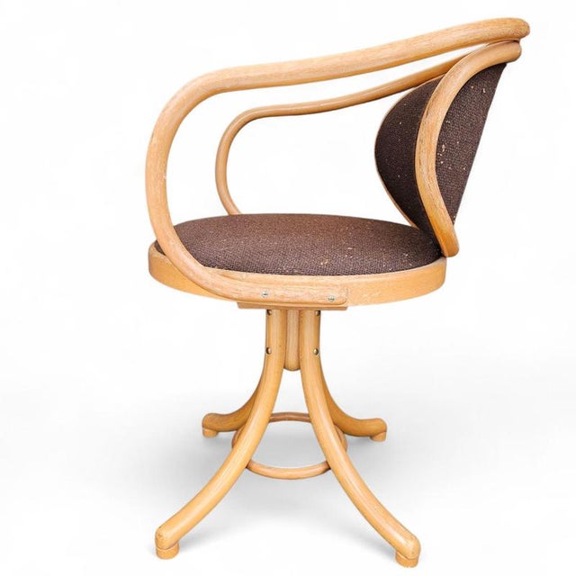 Wood Swivel Desk Chair from TON, 1960s For Sale - Image 7 of 11