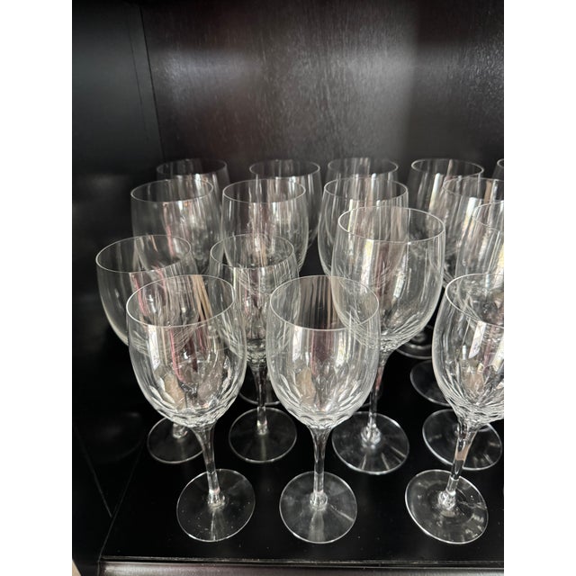 Beautiful 1980's Orrefors Prelude Wine/Water/Cordial Crystal glasses.