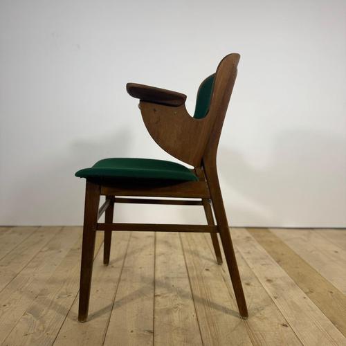 Mid-Century Danish Chair with Kvadrat Fabric by Hans Olsen for Krauses Møbelfabrik For Sale - Image 5 of 7