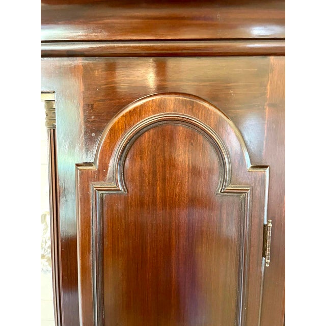 Antique Victorian Mahogany Eight Bell Musical Grandfather Clock by Winsor Bishop Norwich, 1880 For Sale - Image 12 of 17