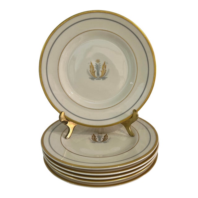 1949-1970 Syracuse China “Governor Clinton” Bread and Butter Plates - A Set of 6 For Sale