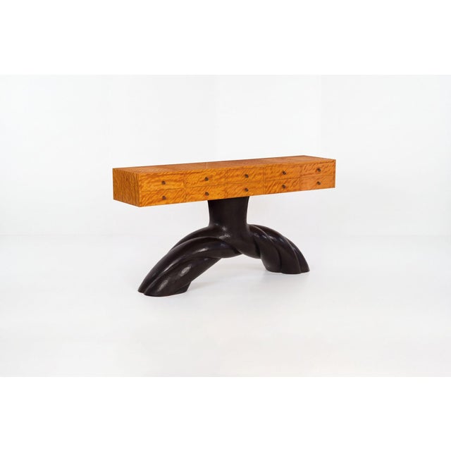 1990s Wendell Castle Twisted Buffet Console Table, 1990 For Sale - Image 5 of 12