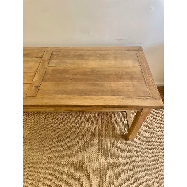 French Dining Table in Oak For Sale - Image 9 of 11
