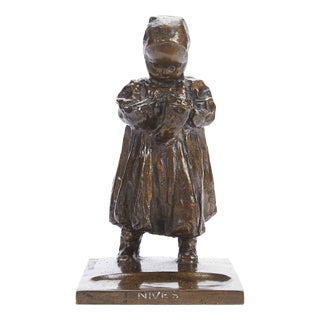 Eugenio Pellini, Nives, Early 1900s, Bronze For Sale