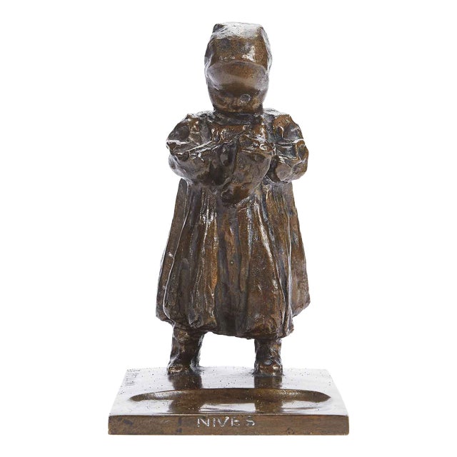 Eugenio Pellini, Nives, Early 1900s, Bronze For Sale