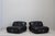 Mid-Century Modern Soriana Armchair in Leather by Afra and Tobia Scarpa for Cassina, 1969, Set of 2 For Sale - Image 3 of 16