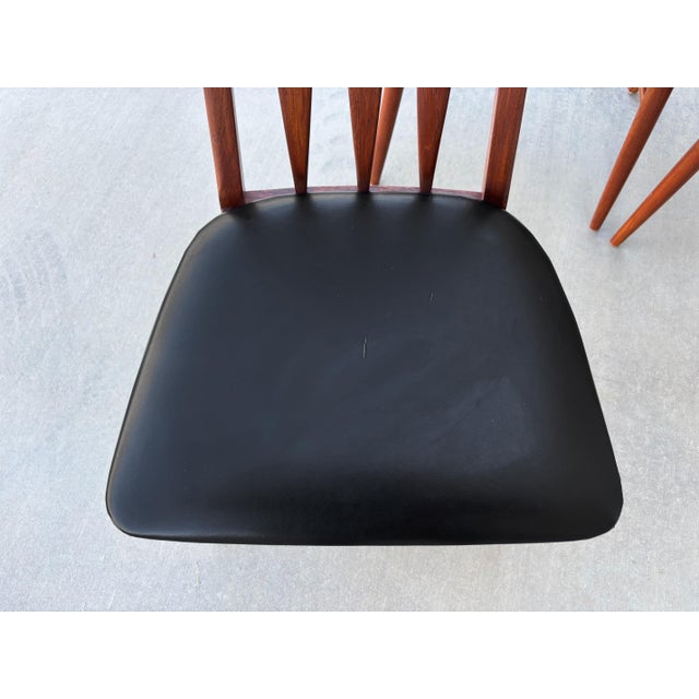 1960s Danish Modern Teak Dining Chairs by to Niels Koefoed Set of- 6 For Sale - Image 13 of 13