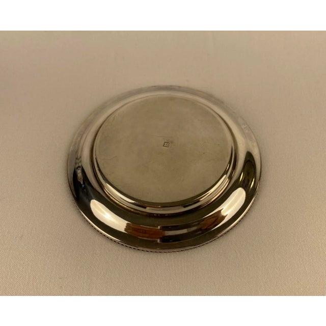 Glass Art Deco Style Crystal Salt and Pepper Serving Dishes by Saglier France For Sale - Image 7 of 10