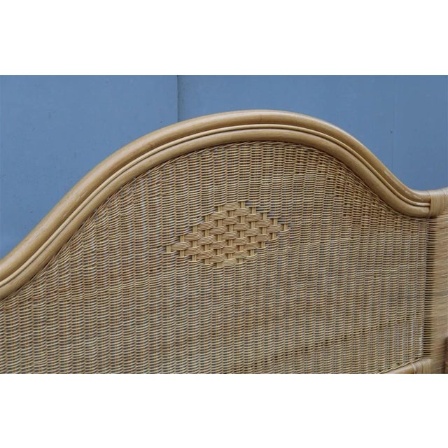 Vintage Italian Bamboo and Wicker Bed by Tommaso Barbi, 1970 For Sale - Image 16 of 17