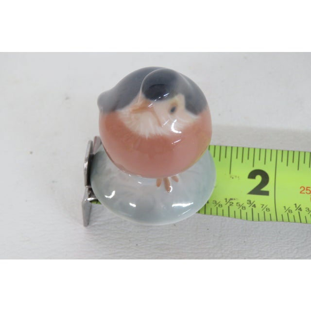 Royal Copenhagen Denmark Porcelain Robin Bird No 2238 Miniature Figurine 4512b For Sale - Image 12 of 12