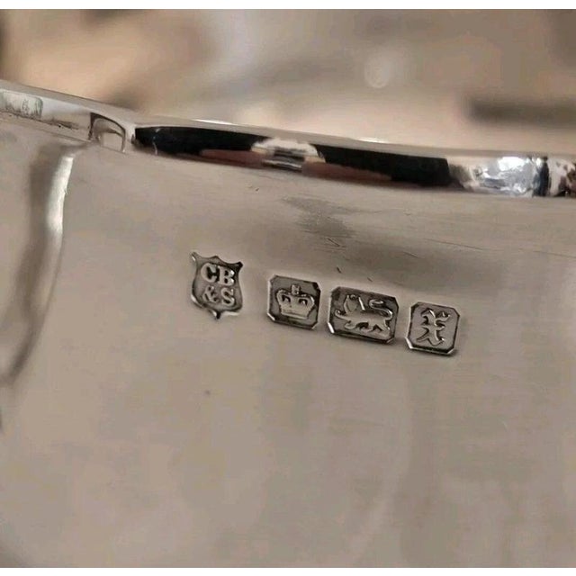 George V Sterling Silver Sugar Bowl from Cooper Brothers & Sons, Sheffield, 1915 For Sale - Image 14 of 18