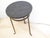 Mid 20th Century Vintage Bronze Tone & Marbleized Side Tables - A Pair For Sale - Image 5 of 6