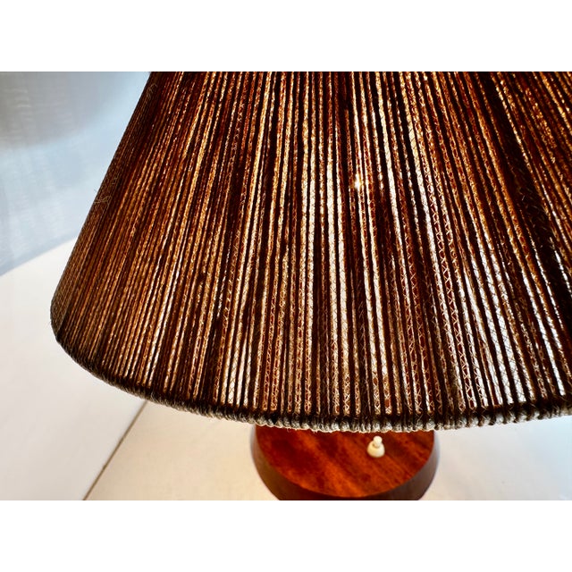Mid-Century Modern Model 33 Table Lamp in Teak and Copper from Temde Leuchten, Germany, 1960s For Sale - Image 17 of 18