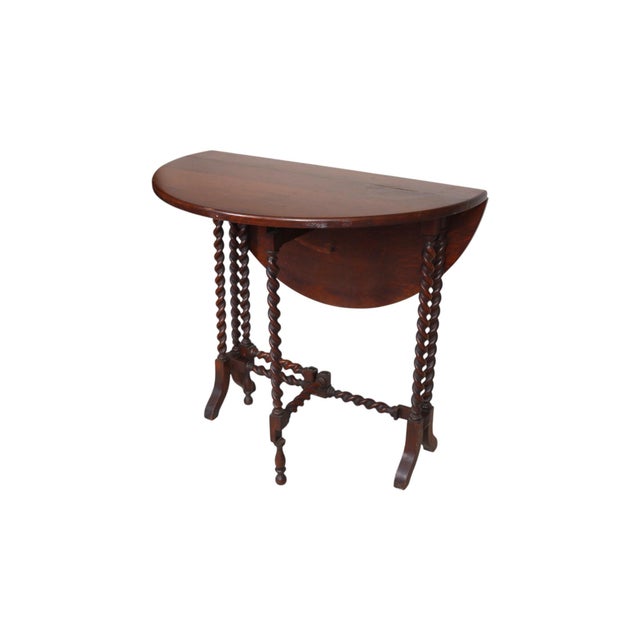 English English Gate Leg Drop Leaf Table For Sale - Image 3 of 11