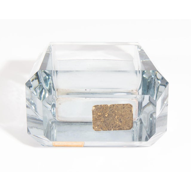 Murano Seguso Murano Italian Faceted Glass Vase For Sale - Image 4 of 6