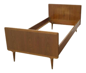 Mid Century Modern Danish Teak Twin Bedframe