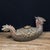 Vintage Gilt Bronze Dragon Boat Sculpture With Coin Motif and Red Patina For Sale In Los Angeles - Image 6 of 9