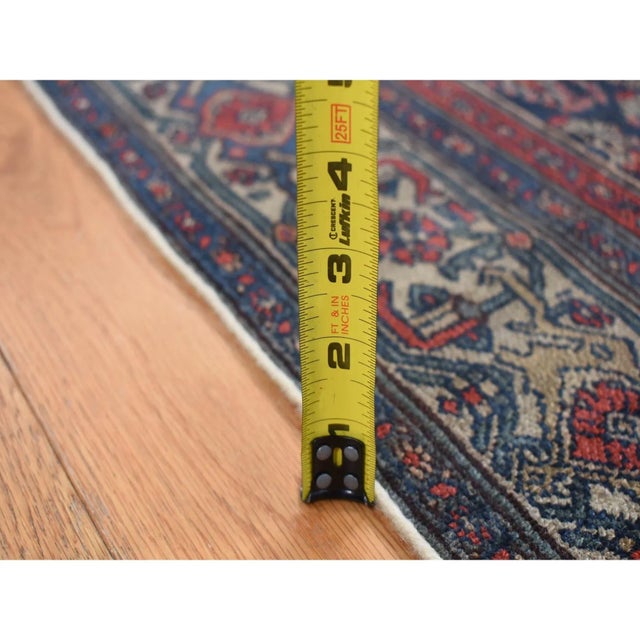 1900s Blue Antique Oriental Rug For Sale - Image 9 of 10