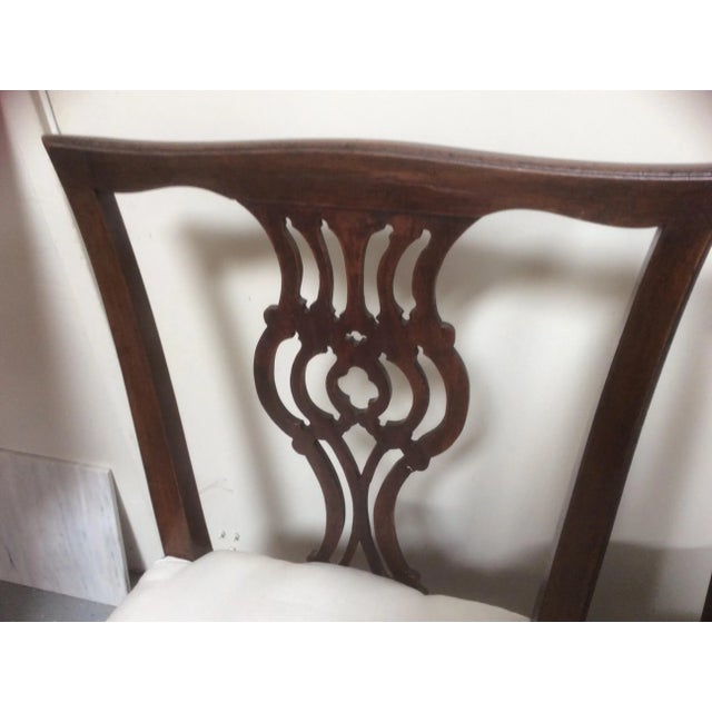 Late 19th Century 19th Century Americana Mahogany Side Chairs - a Pair For Sale - Image 5 of 11